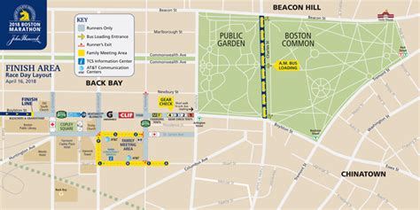 boston marathon finish line map